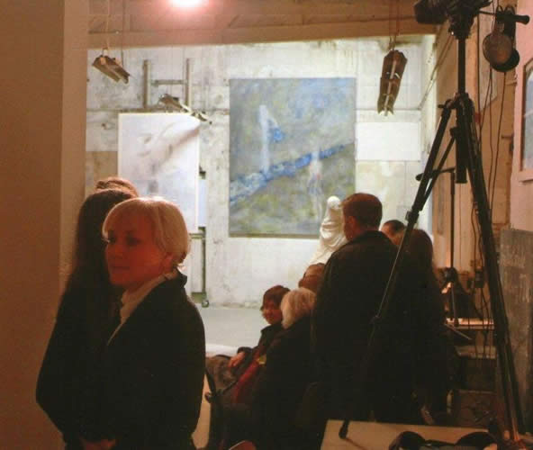 Bildhauerraum FIU vor der Ausstellungserffnung